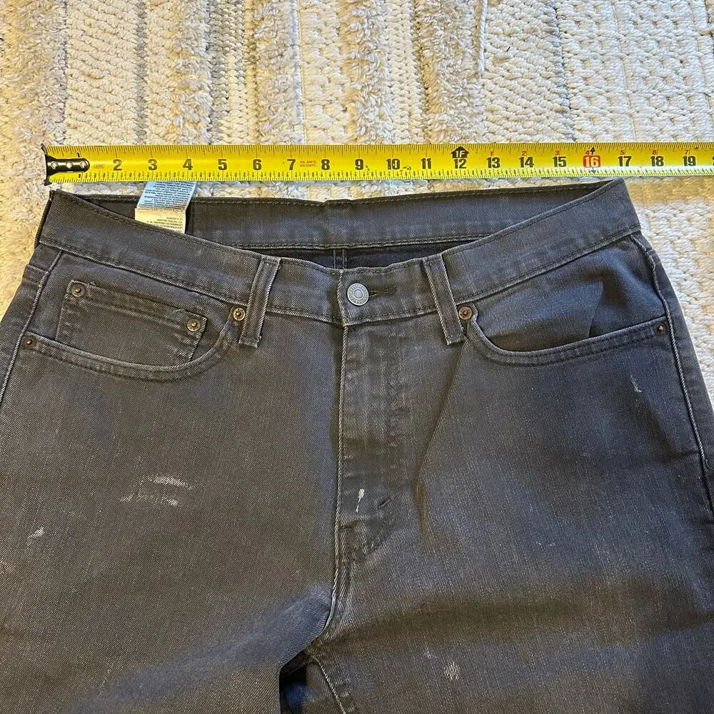 LEVI'S Men's 541 Athletic Taper Fit Jeans Size 34X34 In Black